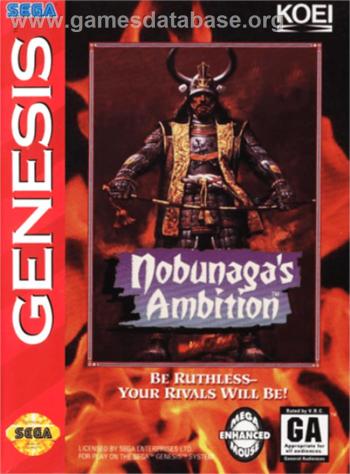 Cover Nobunaga's Ambition for Genesis - Mega Drive